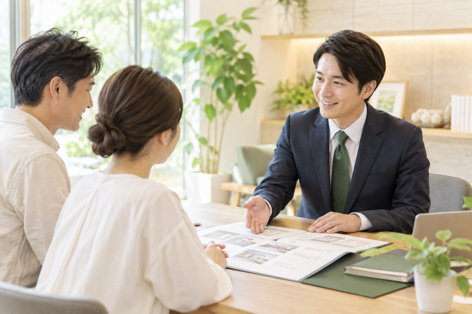希望条件を相談するイメージ（実際の接客・取り扱い物件ではありません）